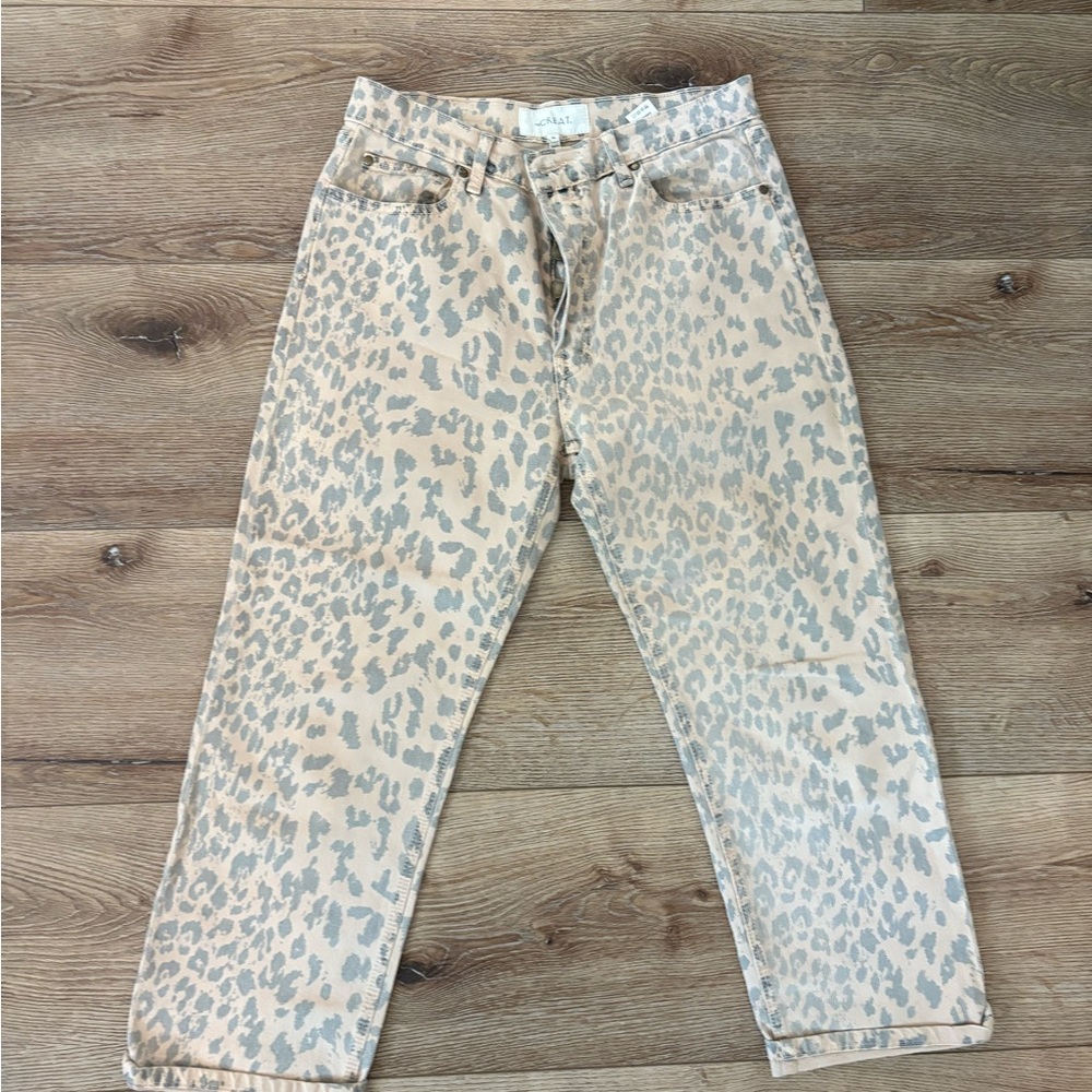 THE GREAT Leopard Print Jeans